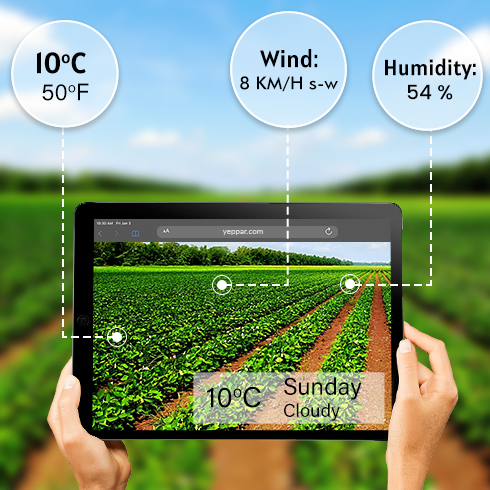 XR application for weather updates