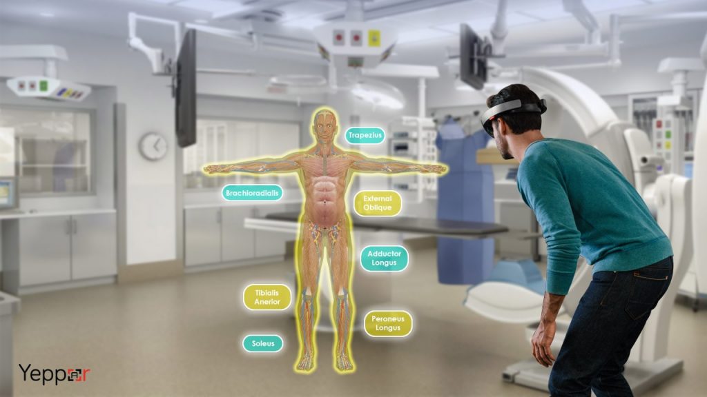 Microsoft Hololens for Human anatomy