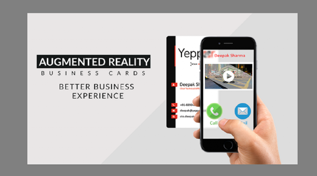 Augmented Reality Business cards Better Business Experience Yeppar