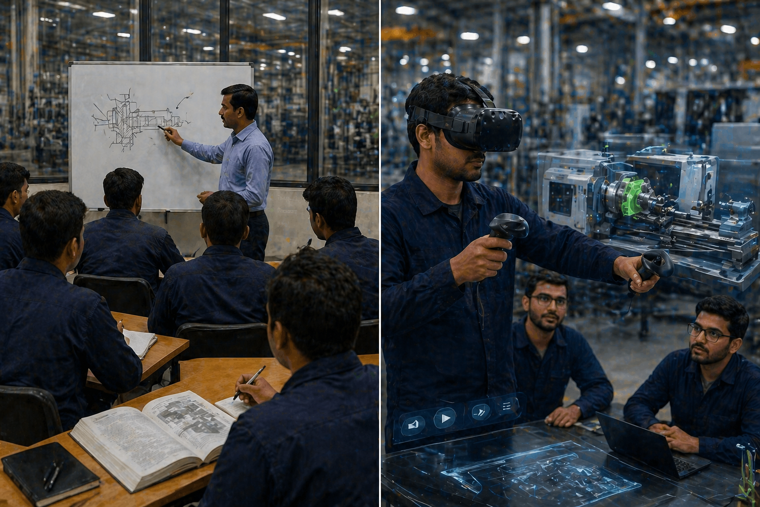 Traditional Training vs Simulation-Based Training in Manufacturing