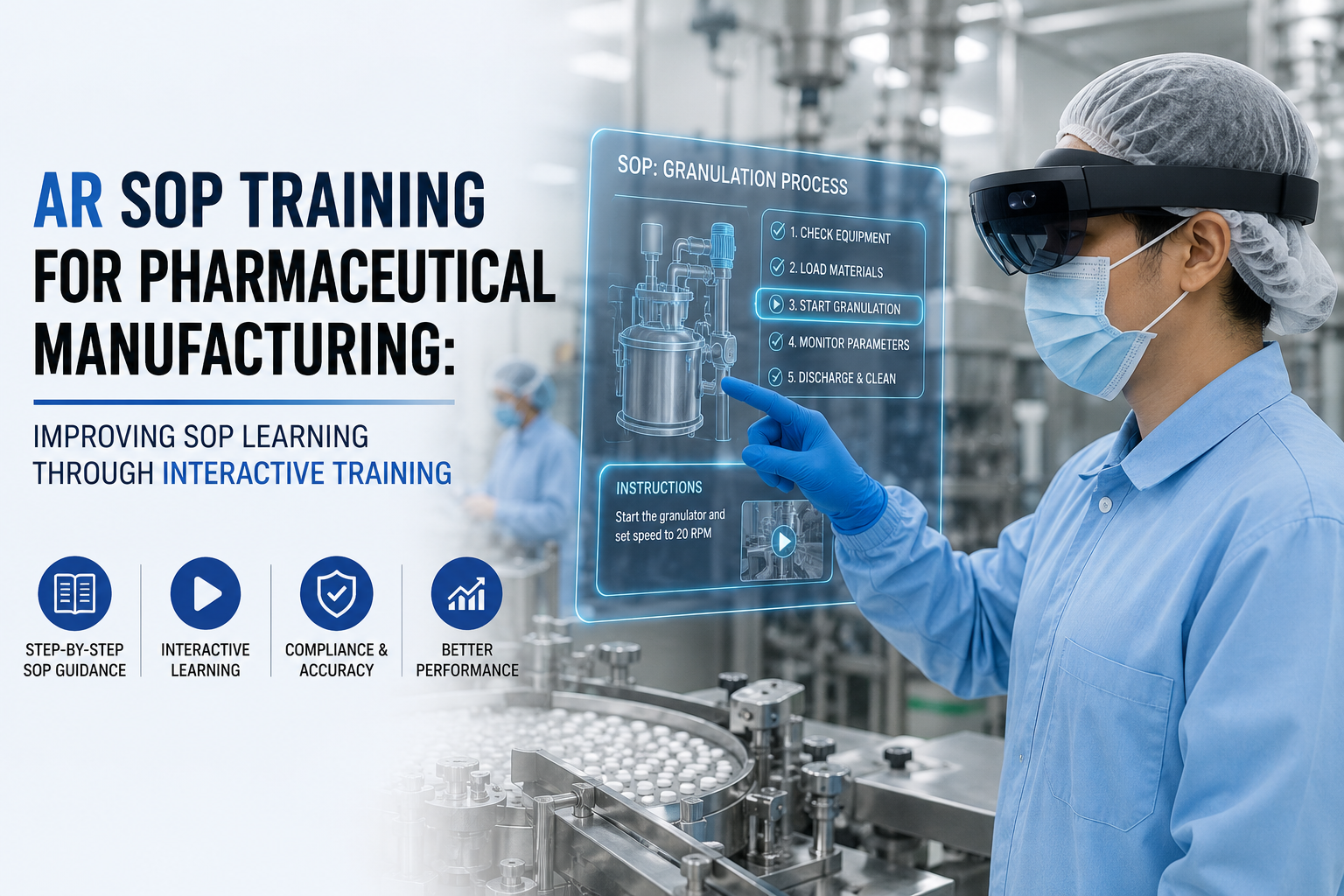 AR SOP Training for Pharmaceutical Manufacturing